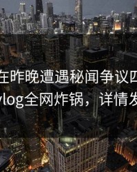 圈内人在昨晚遭遇秘闻争议四起，糖心vlog全网炸锅，详情发现