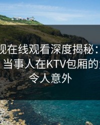 蘑菇影视在线观看深度揭秘：爆料风波背后，当事人在KTV包厢的角色疯狂令人意外