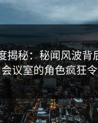 91网深度揭秘：秘闻风波背后，网红在公司会议室的角色疯狂令人意外